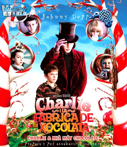 B2367. Charlie and the Chocolate Factory - CHARLIE VÀ NHÀ MÁY CHOCOLATE 2D25G (DTS-HD MA 5.1)